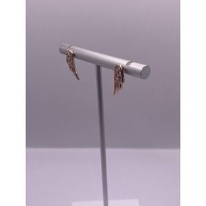 Rose Gold Plated Earring With Cz Sterling Silver